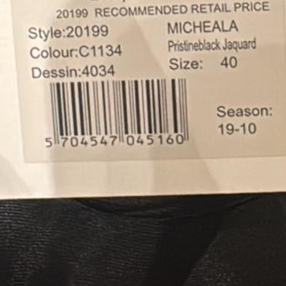 Baum und Pferdgarten Striped Black and White Women's ruffled crop top - Picture 6 of 6